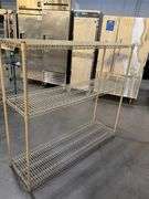 WIRE SHELVING UNIT 60” x 18” x 55”
