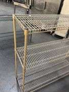 WIRE SHELVING UNIT 60” x 18” x 55”