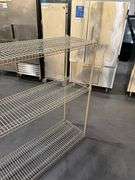 WIRE SHELVING UNIT 60” x 18” x 55”