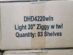 Bid x 240 NEW IN BOX DHD4220WLN -Ziggy Tiered Decorative Wall Shelf 6.125"D x 20"W x 24"H Light Wood