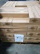 Bid x 89 NEW IN BOX DHD2022GR – Set of 2 Grey True Floating 24" x 5.5" Wall Shelves with One Towel Bar