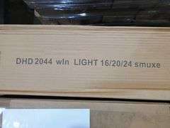 Bid x 8 NEW IN BOX DHD2044WLN – Set of 3 Light 16", 20", and 24" x 6" x 3.5" Rustic Floating Wall Shelves