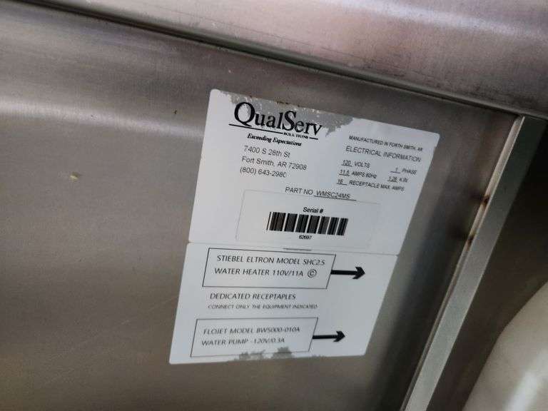 QualServ WMSC24MS Stainless Steel Portable Sink w/ HOT WATER NexBid