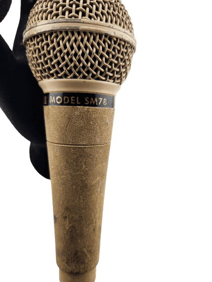 VINTAGE SHURE SM-78 MICROPHONE – PERSONALLY OWNED and USED BY RICHIE KOTZEN -Signed