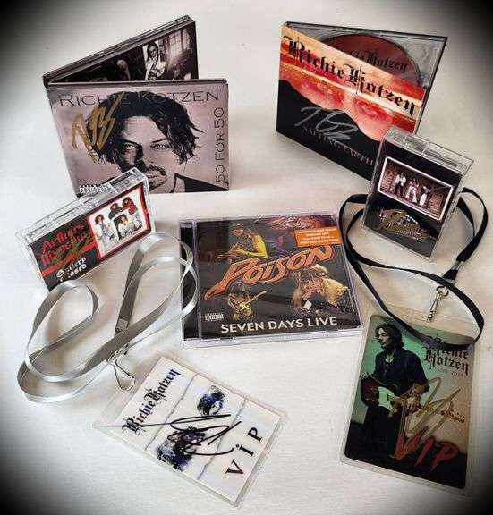 Richie Kotzen Collector Bundle – Hand-Signed CD & Cassette Set + VIP Tour Memorabilia