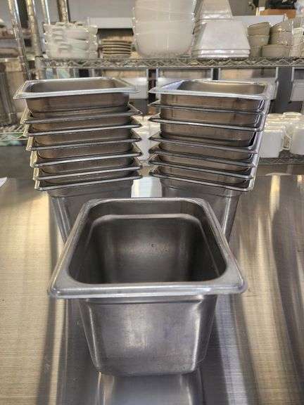 Bid x 15 1/6 Size 6" Deep Stainless Steam Pans