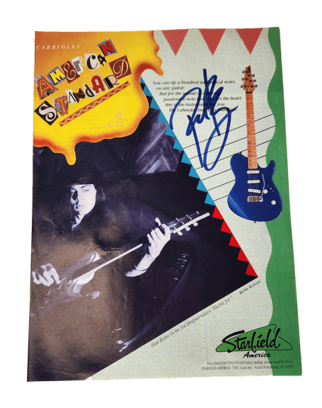 Richie Kotzen – Signed 1990s Starfield USA Guitar Advertisement