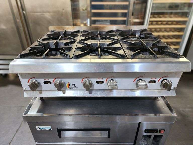 CPG 36" 6 Burner Range Nat Gas