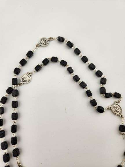 Black Bead Vatican Rosary – Personally Owned by Richie Kotzen – Studio Display Piece