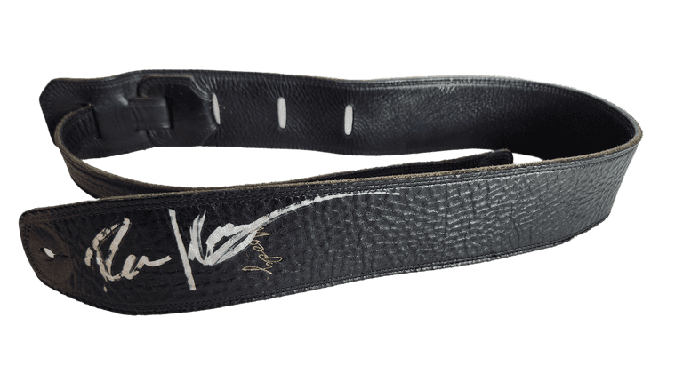Richie Kotzen’s Personally Owned & Used Black Leather Guitar Strap