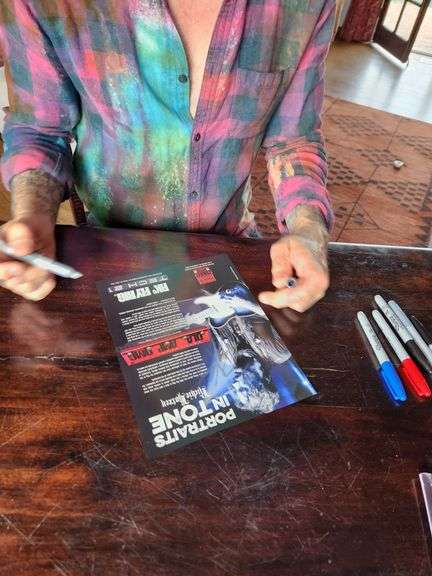 Richie Kotzen Signed Tech 21 Fly Rig Magazine Ad
