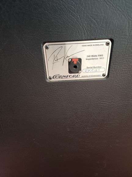 Richie Kotzen’s Personal Cornford RK100 Signature Amp Stack – Serial #RK023 with Tone-Mark Settings