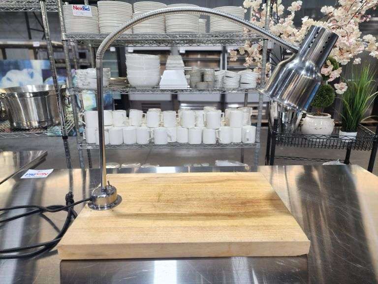 24" x 16" Wood Meat Carving Station W/ Lamp