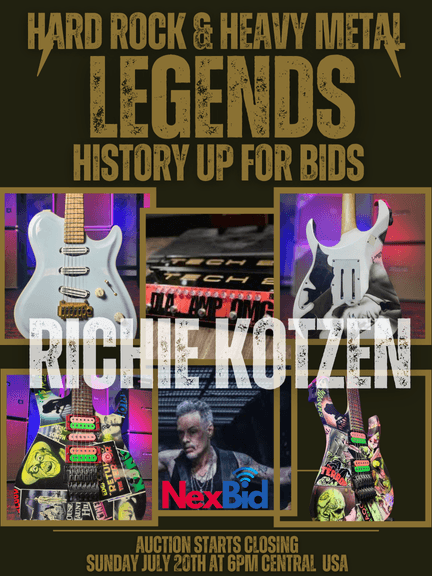 † RICHIE KOTZEN WORLD PREMIERE LEGACY AUCTION †