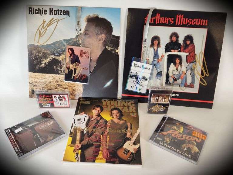 Richie Kotzen Collector Bundle – Signed Vinyl, Mag, Cassettes, and Rare Imports
