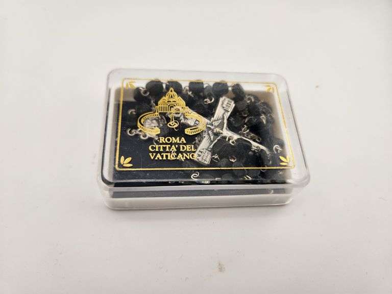 Black Bead Vatican Rosary – Personally Owned by Richie Kotzen – Studio Display Piece