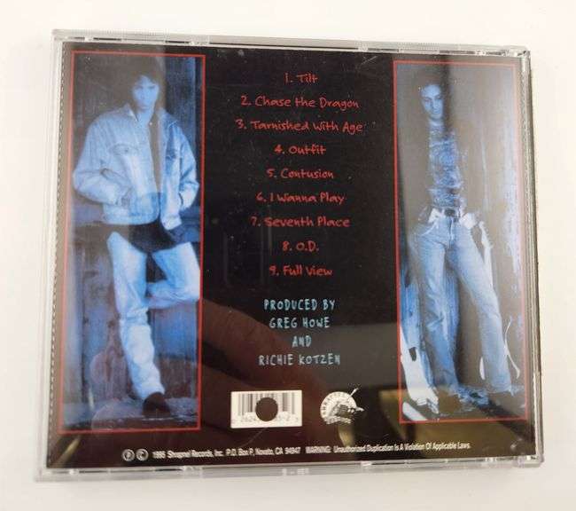 Richie Kotzen / Greg Howe – “Tilt” CD – Autographed by Richie Kotzen
