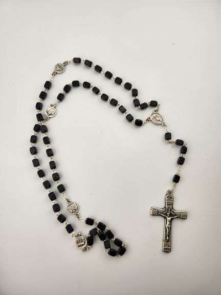 Black Bead Vatican Rosary – Personally Owned by Richie Kotzen – Studio Display Piece