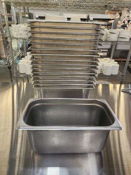 Bid x 16 1/3 Size 6" Deep Stainless Steam Pans
