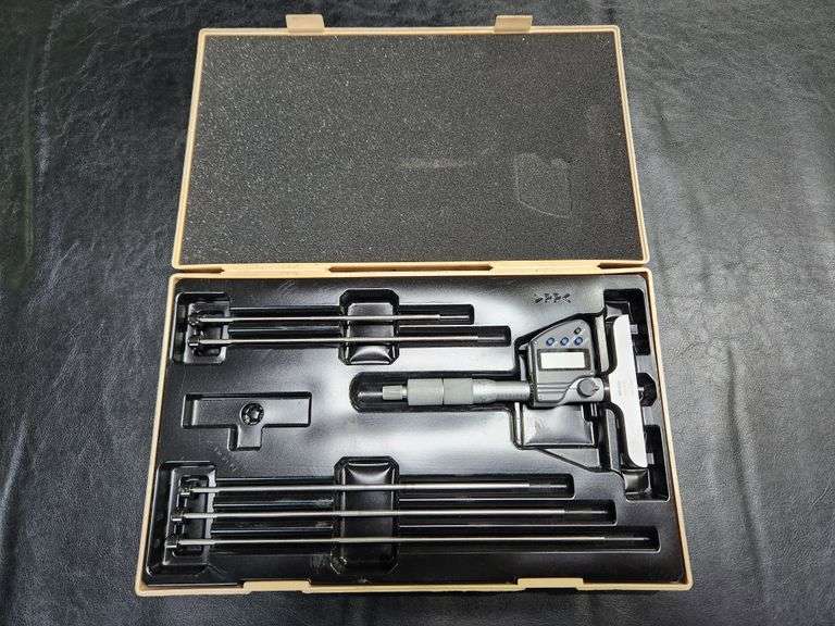 Mitutoyo Digital Depth Micrometer .00005" with Rods – In Case