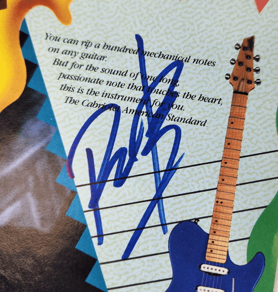 Richie Kotzen – Signed 1990s Starfield USA Guitar Advertisement