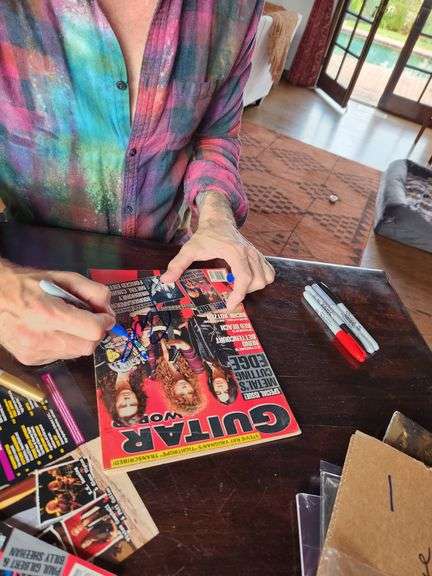 May 1990 Guitar World Magazine – Richie Kotzen Cover Feature – Signed by Richie