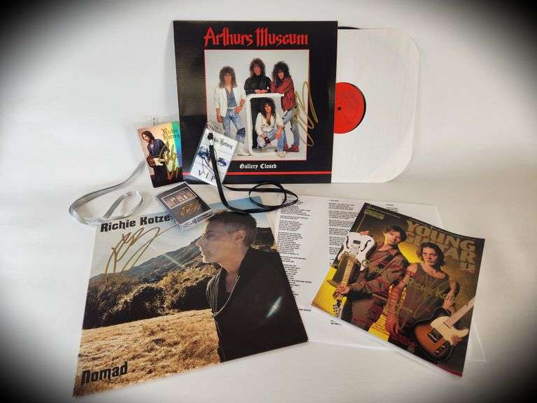 Richie Kotzen Collector Bundle – Signed Vinyl, Mag, Cassettes, and Rare Imports