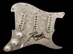 🎸 Richie Kotzen Autographed DiMarzio Loaded Strat Pickguard (Pearl White)