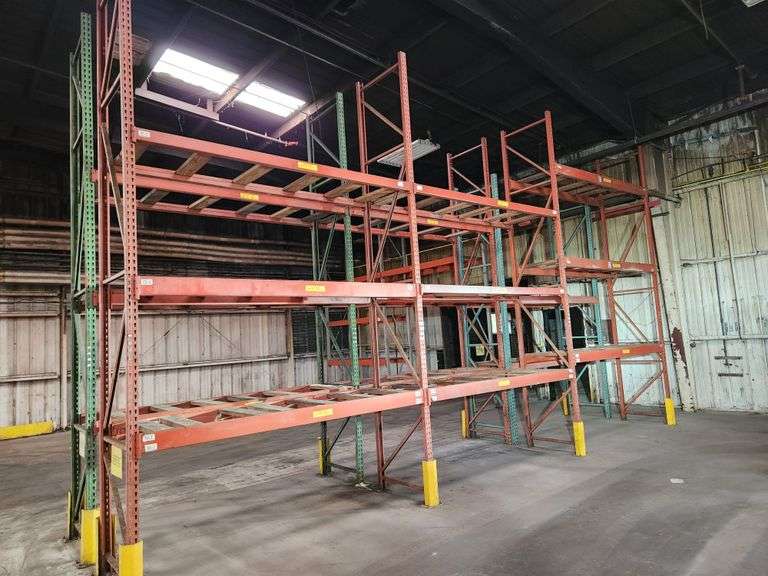🔷 Bid x 3 – Heavy-Duty Warehouse Pallet Rack Sections - NexBid