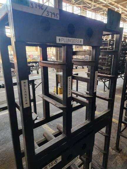 29" x 10" x 64" Steel Tool Rack Station