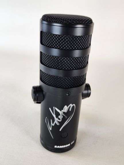 Richie Kotzen’s Samson Q9U Dynamic Broadcast Mic – Used and Autographed