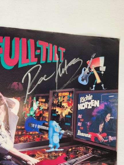 Original 1989 Ibanez Magazine Ad – Full-Tilt Pinball Theme – Hand-Signed by Richie Kotzen