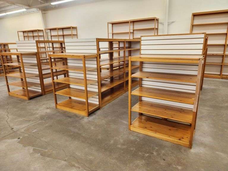 Bid is X 3 Retail Display Shelving Racks