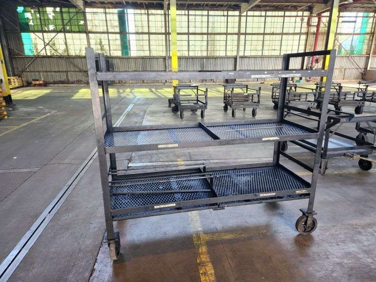 72” X 26” X 66” 3- Tier Rolling Cart