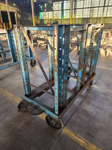 50” X 26” X 51” Blue Rack Trolley