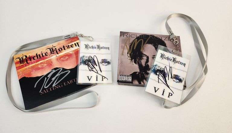 Richie Kotzen Signed Fan Bundle – 2 Autographed CDs + Signed VIP Pass