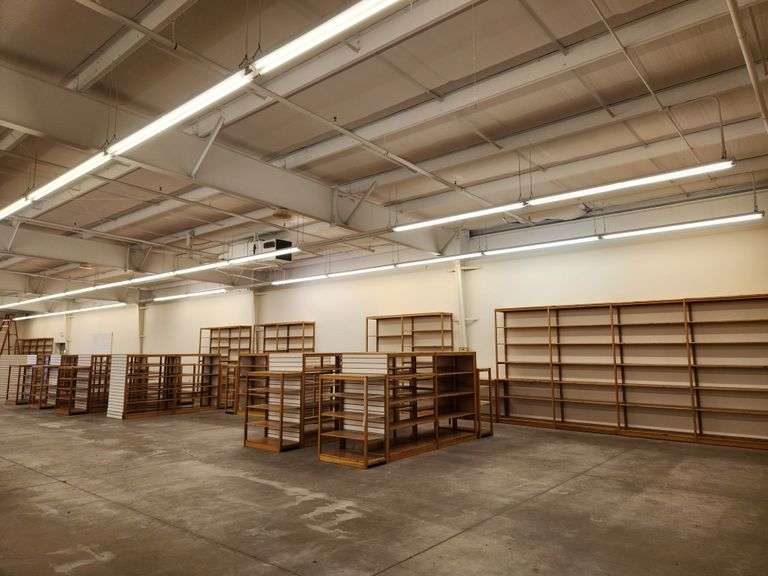 Bid is X 4 Sections Shelving Racks 49”X 18”