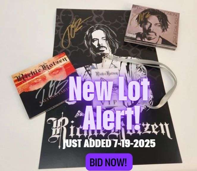 Richie Kotzen Fan Bundle – Signed Poster, Signed CDs, & VIP Badge