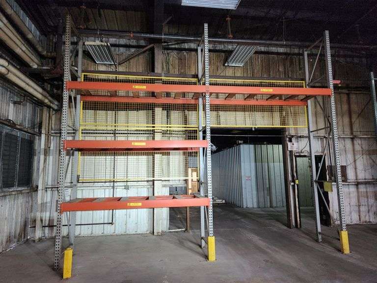 🔷 Bid x 2 – Heavy-Duty Warehouse Pallet Racking Sections – 16’ Uprights ...