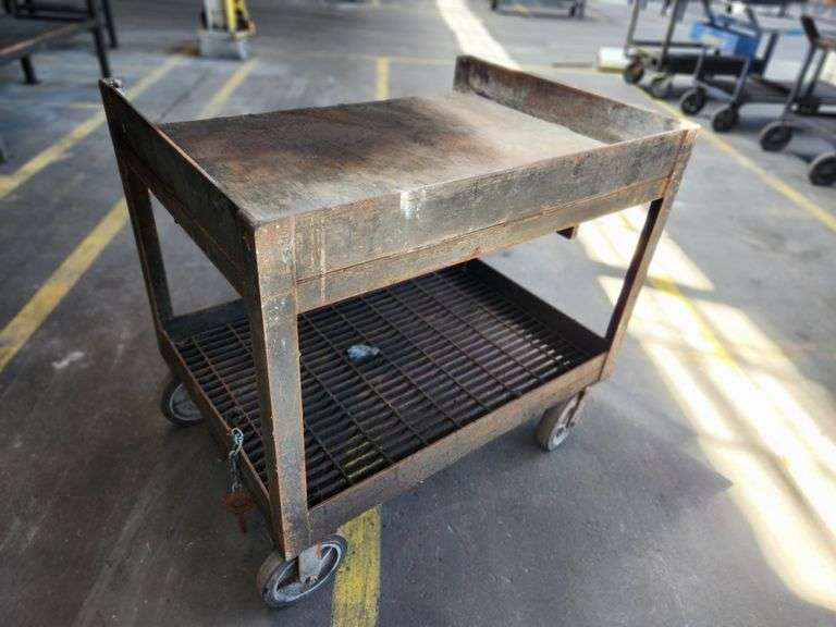 40” X 30” X 37” 2-Tier Rolling Cart