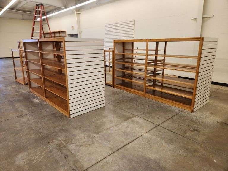 Bid is X 3 Retail Display Shelving Racks