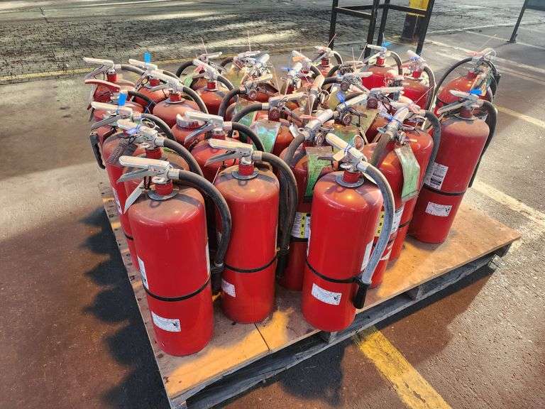 Bid x 34 Fire Extinguishers