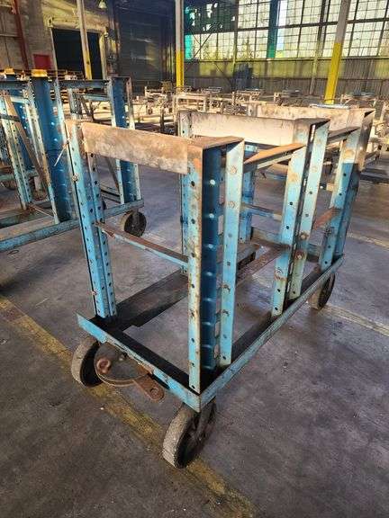 54” X 26” X 47”  Blue Rack Trolley