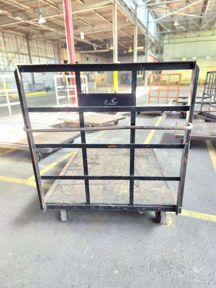68” X 52” X 60” Steel Frame Wooden Deck Platform Dolly