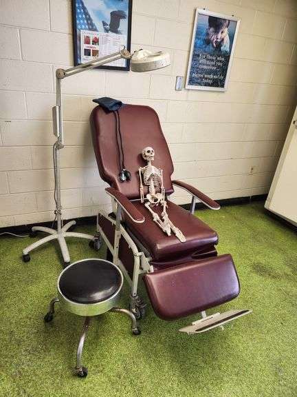 Exam Chair Exam Light and Skippy the Skeleton