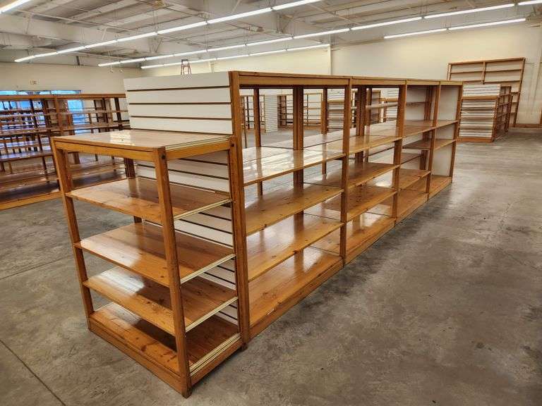 Bid is X 3 Retail Display Shelving Racks