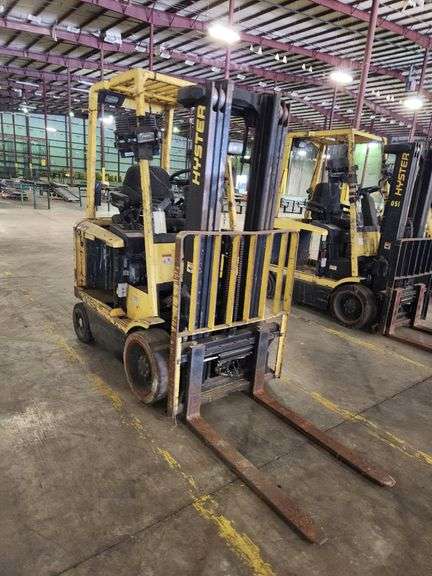 HYSTER 4,500 lb Electric Forklift – Model E45XM – 36 Volt – NO BATTERY