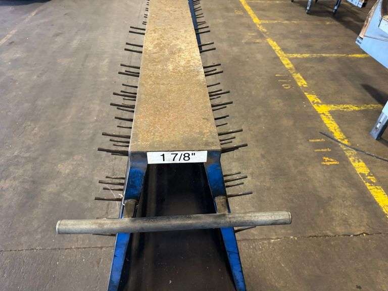 Heavy-Duty Industrial Steel Rod Rack on Casters – Shop Storage or Decor Statement Piece