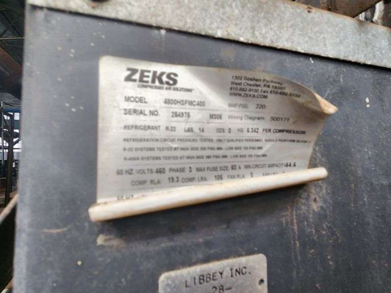 ZEKS MultiPlex Industrial Air Dryer – Model 4800HSFMC400