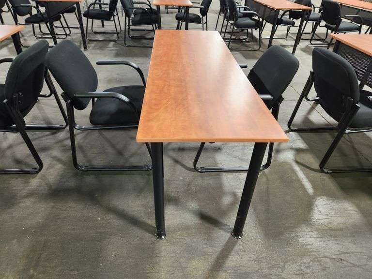 Office Training Desk – 71" x 23.5" x 28.5" with (2) Chairs Included